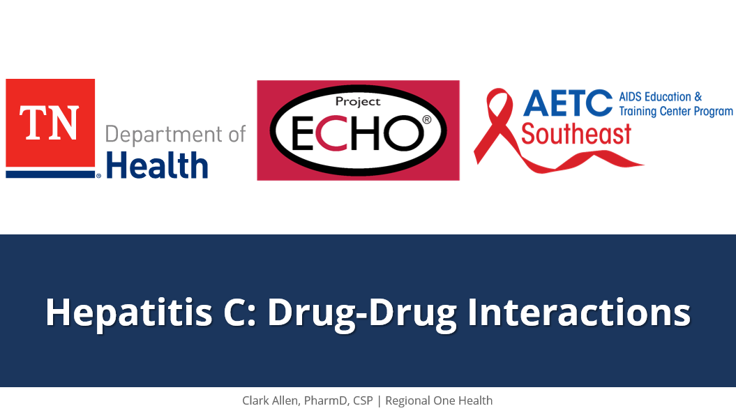 HCV Drug-Drug Interactions 