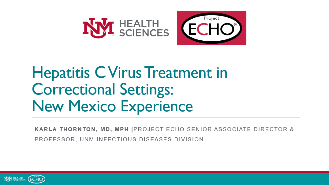 HCV Treatment in Correctional Settings 