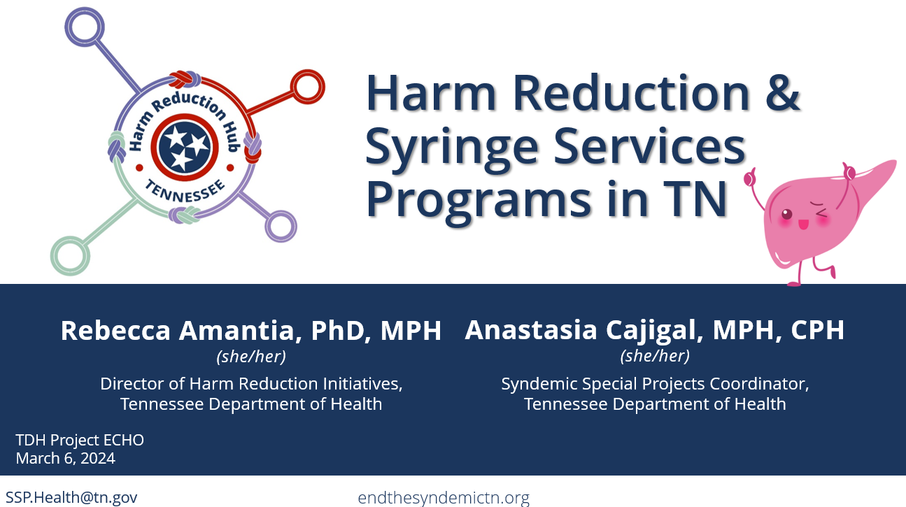 Harm Reduction and Syringe Services in Tennessee