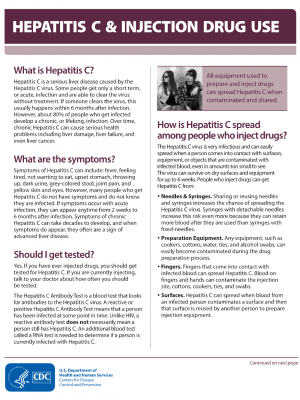 hepatitis C & injection